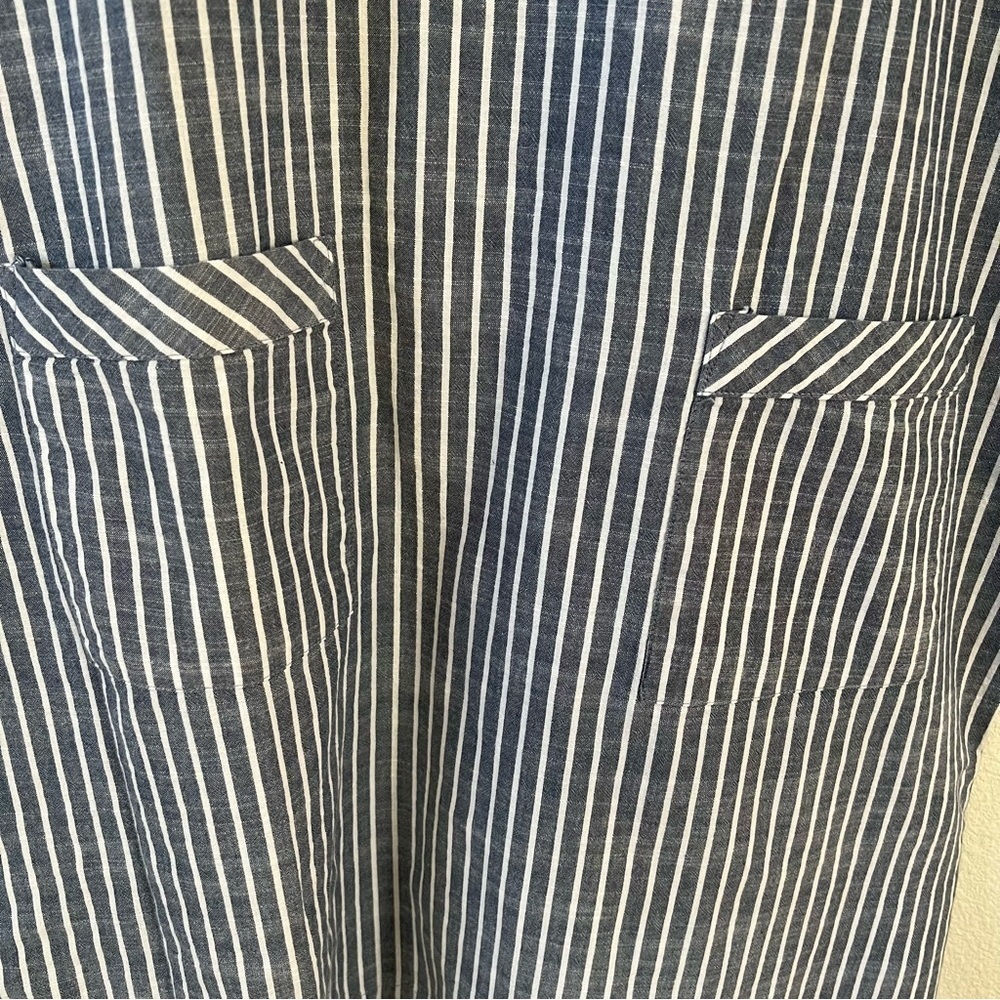 Appleseed’s Blue and White Striped Easy Loose Fit Dress Size 16 - Picture 4 of 12
